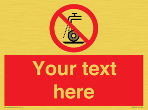 Custom prohibition Do not use for wet grinding